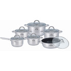 12 daļu nerūsējošā tērauda katlu komplekts ZILNER ZL-8102