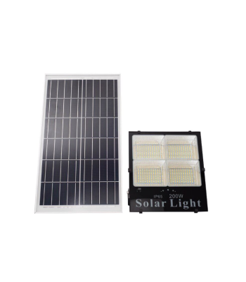 LED 300W āra apgaismojums ar saules enerģiju un tālvadības pulti
