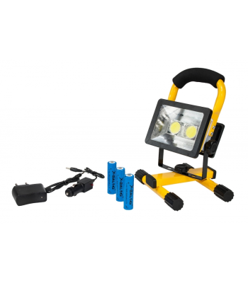 LED COB uzlādējams prožektors 30W