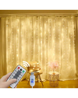 320 LED vadu gaismas aizkars ar tālvadību 5x2 m