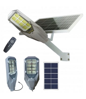 800W ielas apgaismes lampa ar saules paneli un vadības pulti