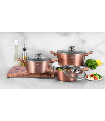Akmens mases 6 daļu katlu komplekts ZILNER Rose gold ZL-8562