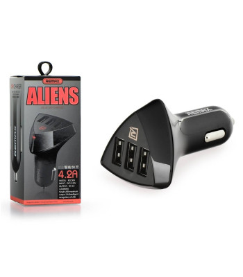 Automobiļu lādētājs 3x USB 4.2A Remax Aliens RC-C304