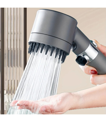 Augstspiediena masāžas dušas galva ar filtru