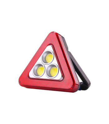 Spīdīgs avārijas zīme - brīdinājuma lampa uzlādējama ar saules vai USB savienojumu