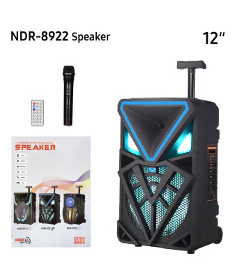Bezvadu uzlādējams skaļrunis ar bluetooth un mikrofonu 1500w GZ-8922