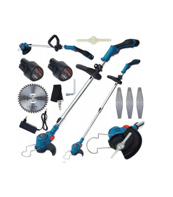 Bezvadu akumulatora trimmeris - zāles pļāvējs 18V BOXER BX-145
