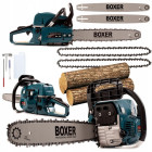 Benzīna motorzāģis 5.9KW ar divām sliedēm un ķēdēm BOXER BX-104