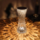 Dimanta kristāla LED lampa ar pieskārienu vai tālvadības pulti 19cm
