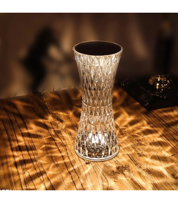 Dimanta kristāla LED lampa ar pieskārienu vai tālvadības pulti 19cm