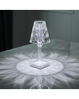 Dimanta kristāla LED dekoratīvā lampa ar pieskāriena un tālvadības pulti 26cm