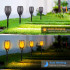 Āra dārza LED lampa ar liesmas imitāciju no saules XL 78cm