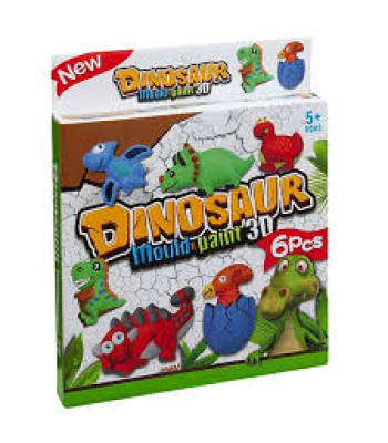 Kreatīvā spēle - Izveido savu dinozauru ledusskapja magnētu 3D