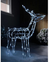 LED spīdošs 3D briedis ar kustīgu galvu - L, 94 cm, IP44