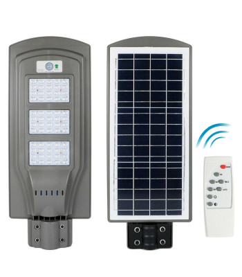 LED ielu apgaismojums 250W ar saules paneli un tālvadības pulti