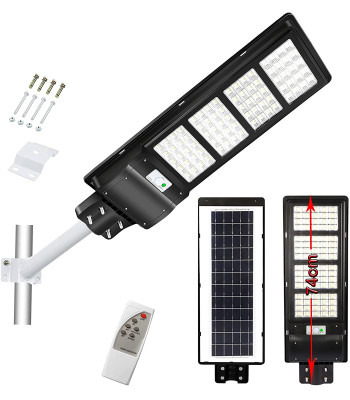 LED ielu apgaismojums 300W ar saules paneli un tālvadības pulti