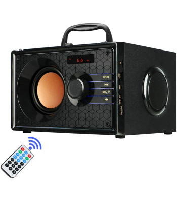 Uzlādes bezvadu Bluetooth zemo frekvenču skaļrunis ar FM radio A17