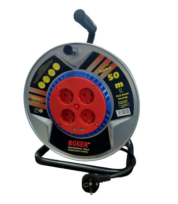 Boxer BX-749 pagarinātājs ar ruļli 50m