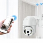 Gudrā āra un iekštelpu WiFi kamera ar kustības sensoru