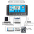 Sprieguma regulators fotoelektriskajiem paneļiem 12V / 24V 10A LCD