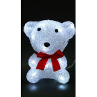 Akrila Ziemassvētku LED dekorācijas lācis
