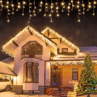 Ziemassvētku āra virtenes - lāstekas 100 LED ar FLASH - 5.3m stLED