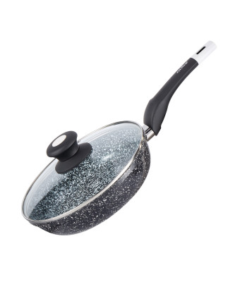 26 cm ZILNER ZL-7124 panna ar granīta pārklājumu un vāku