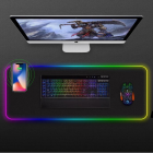 Pelešu paklājiņš ar bezvadu lādētāju un RGB LED