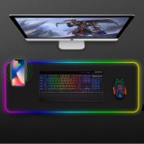 Pelešu paklājiņš ar bezvadu lādētāju un RGB LED