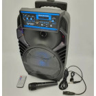Bezvadu skaļrunis Kimiso QS-801 ar gaismām un mikrofonu