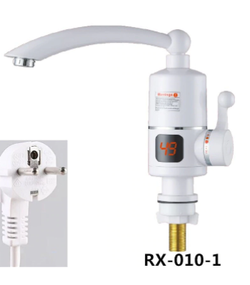 Caurplūdes ūdens sildītājs ar displeju RX-010