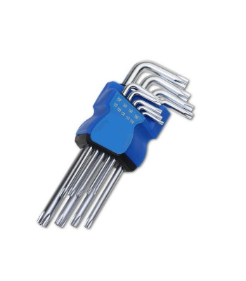 L-veida zvaigžņu atslēgu komplekts 9 gab. FORCE TOOLS RK-4067 T10 - T50