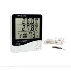 Laikrodis su iekštelpu un āra termometru HTC-2