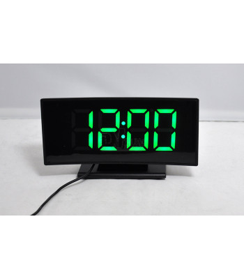 Led spogulis-digitālais modinātājs MELNS DS-3621L