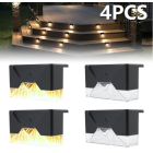 Saules enerģijas kāpņu - žogu apgaismojums 4 gab DECK LIGHTS