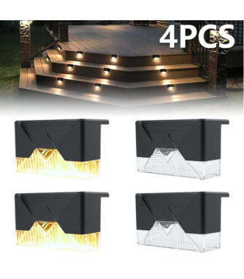 Saules enerģijas kāpņu - žogu apgaismojums 4 gab DECK LIGHTS