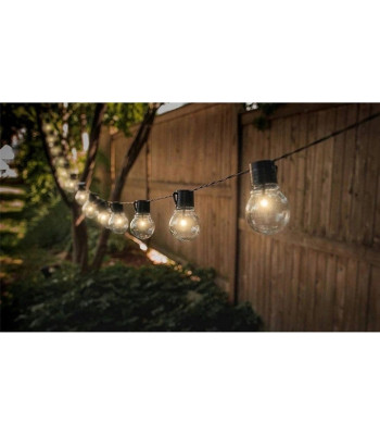 Āra virtene ar saules bateriju 4M 10LED