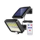 Āra apgaismojums ar saules bateriju 12COB LED ar kustības sensoru un tālvadības pulti