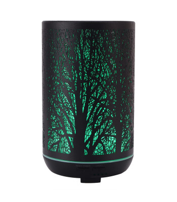 LED aromātiskais difuzors - gaisa mitrinātājs ar metāla dekoratīvo vāku, 300ml