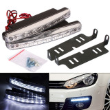 Automašīnas dienas gaismas lukturi DRL ar 8 LED