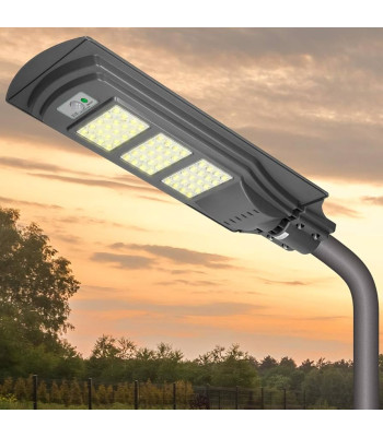 LED ielas apgaismojuma lampa 360W ar saules paneli un vadības pulti