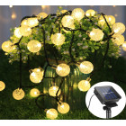 LED virtene - Burbuļi ar saules bateriju 6m 40LED