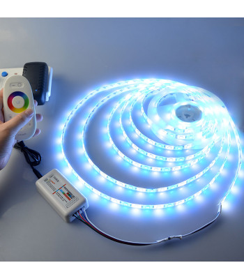 RGB LED sloksne 5m ar skārienjūtīgu tālvadības pulti