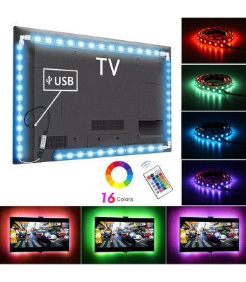 LED Lente ar Tālvadības Pulti Televizora Apgaismojumam 5M LED MOOD LIGHTS