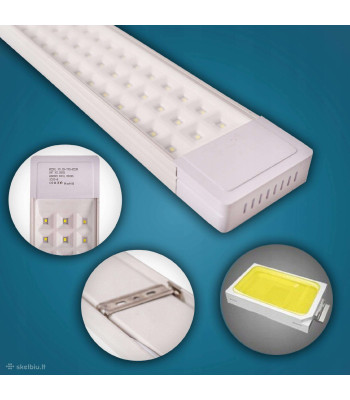 LED sloksnes gaismeklis 120cm 6500K aukstā gaisma QX-T75