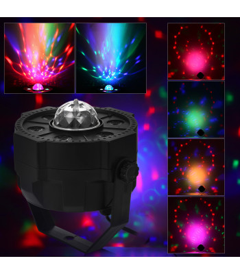 RGB LED gaismas efekts 9 LED Mini PAR LIGHT
