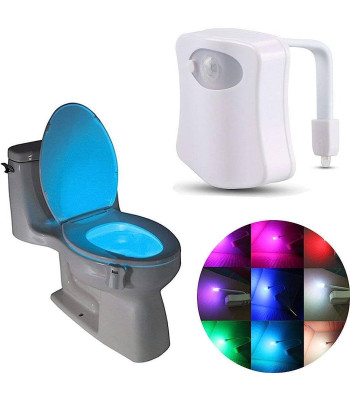 LED nakts tualetes lampa ar kustības sensoru