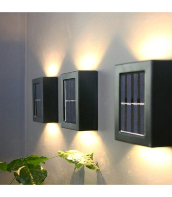 LED saules sienas spuldze, uzlādējama saules baterija 3863