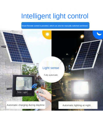 LED apgaismojums ar saules paneli 500W IP67