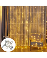 200 LED vadu gaismu aizkars 3x2 m ar tālvadību